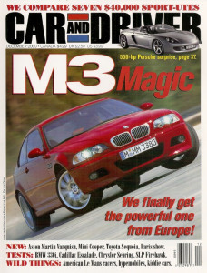CAR & DRIVER 2000 DEC - ZONDA, SLP, GT3R, M3, VICARAGE
